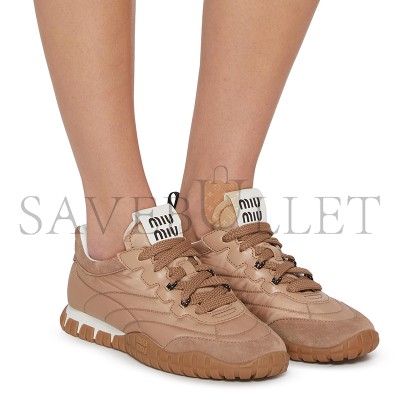 MIU MIU TYRE AND SUEDE SNEAKERS 5E417E